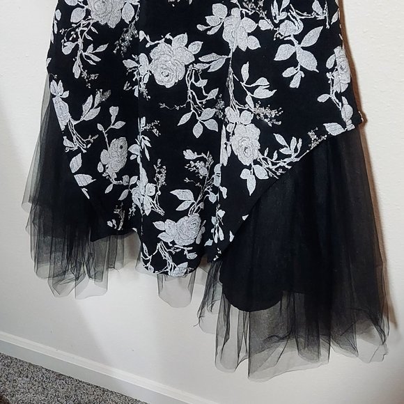 Absolutely Breathtaking Vintage Jessica McClintock Strapless Mermaid Tulle Gown - Picture 4 of 10